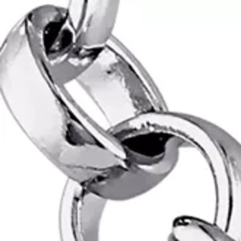 Diamond Accent Infinity Bracelet in Sterling Silver, 7.5"