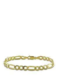 Figaro Chain Bracelet in 10K Yellow Gold