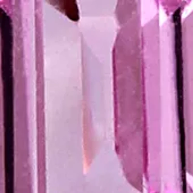 Pink and White Sapphire Halo Earrings