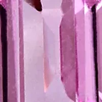 Pink and White Sapphire Halo Earrings