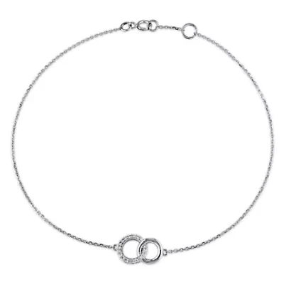 Diamond Bracelet in 14k White Gold - 7" + 0.5" Ext.