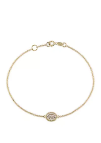 1/10 ct. t.w. Diamond Circle Cluster Bracelet