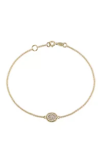 1/10 ct. t.w. Diamond Circle Cluster Bracelet