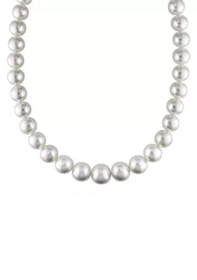 10-12 Millimeter South Sea Cultured Pearl Graduated Strand Necklace with 14k Yellow Gold Clasp