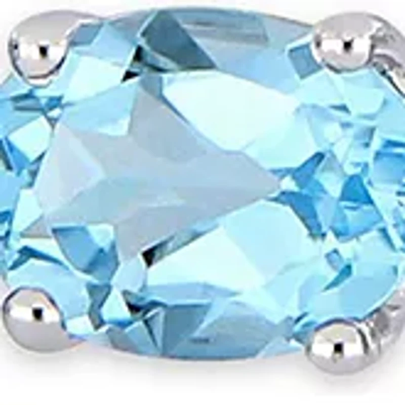 28.50 ct. t.g.w. Oval-Cut Sky-Blue Topaz Tennis Bracelet in Sterling Silver