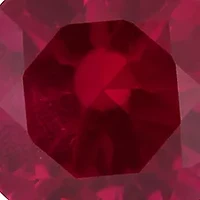 1.17 ct. t.w. Created Ruby and 0.07 ct. t.w. Diamond Floating Halo Square Stud Earrings in 10K Yellow Gold