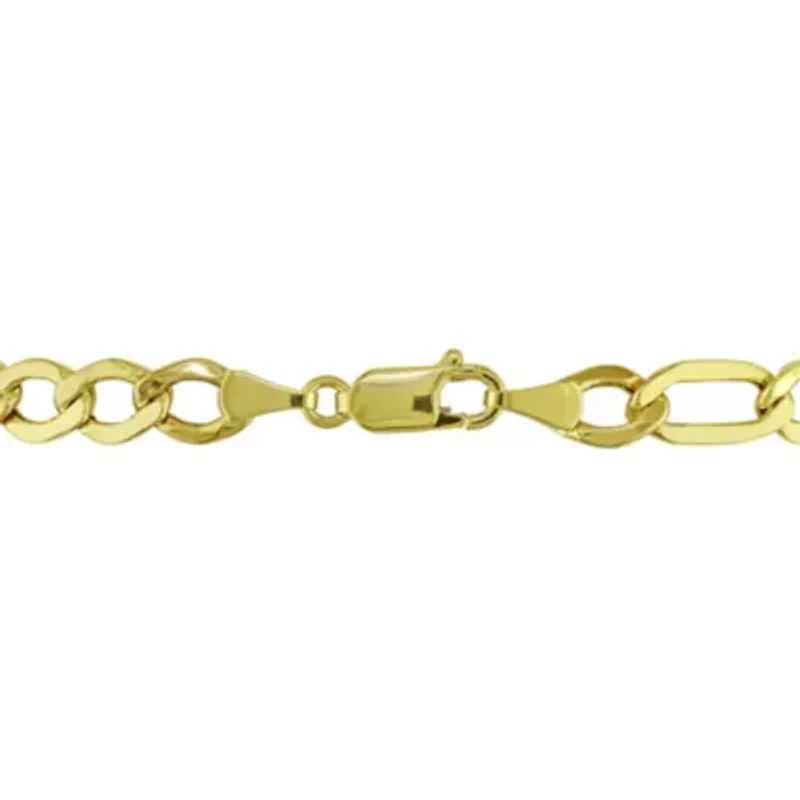 2-Piece Set of Men's Figaro Chain Necklace and Bracelet in 10K Yellow Gold, 20" & 9"