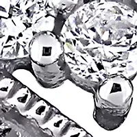 1/4 ct. t.w. Diamond Split Shank Floral Cluster Engagement Ring 10k White Gold
