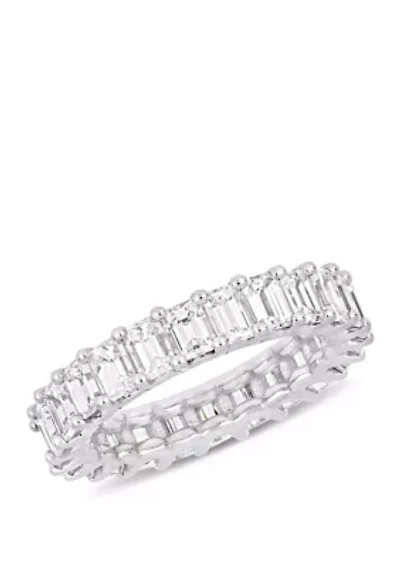 3.75 ct. t.w. Emerald Cut Diamond Eternity Ring in 18k White Gold