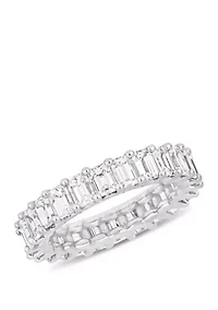 3.75 ct. t.w. Emerald Cut Diamond Eternity Ring in 18k White Gold
