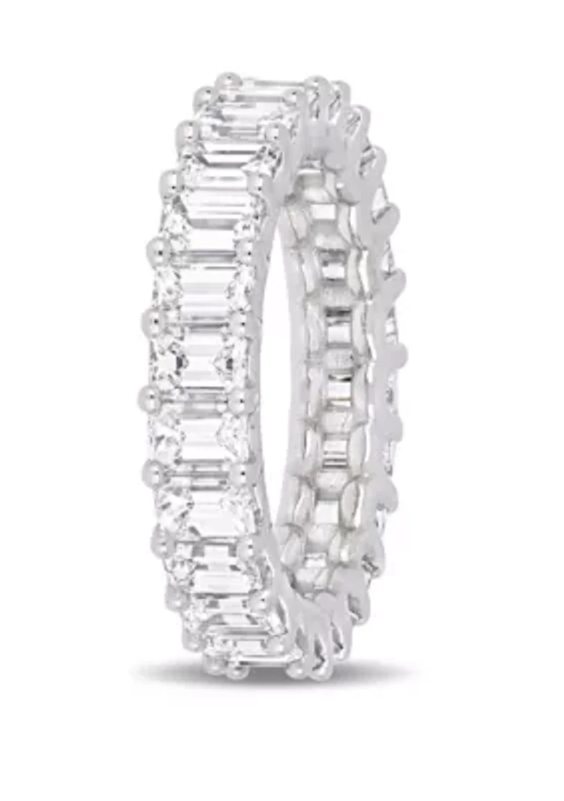 3.75 ct. t.w. Emerald Cut Diamond Eternity Ring in 18k White Gold