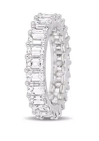 3.75 ct. t.w. Emerald Cut Diamond Eternity Ring in 18k White Gold