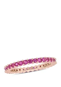 1.5 ct. t.w. Pink Sapphire Eternity Band in 14k Rose Gold