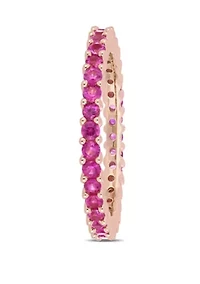 1.5 ct. t.w. Pink Sapphire Eternity Band in 14k Rose Gold
