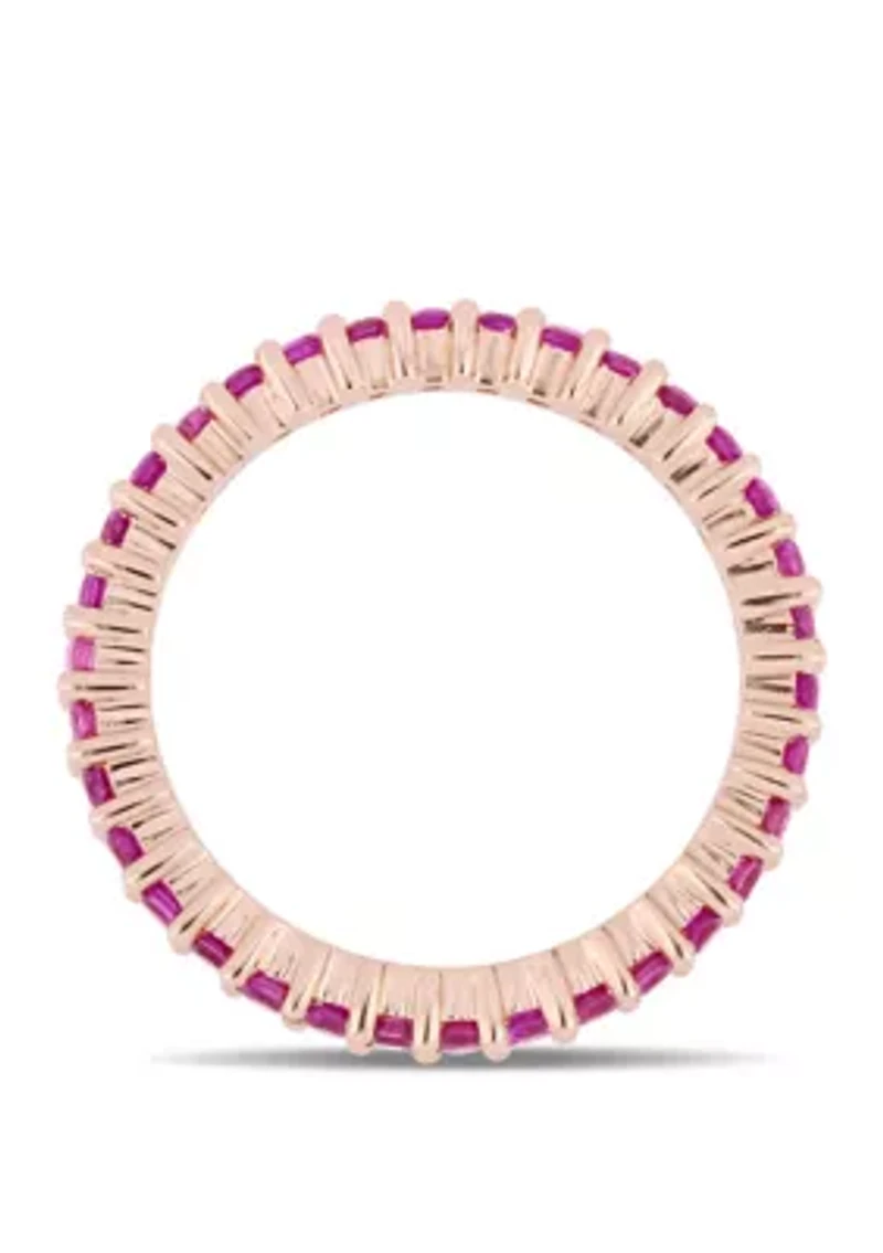 1.5 ct. t.w. Pink Sapphire Eternity Band in 14k Rose Gold