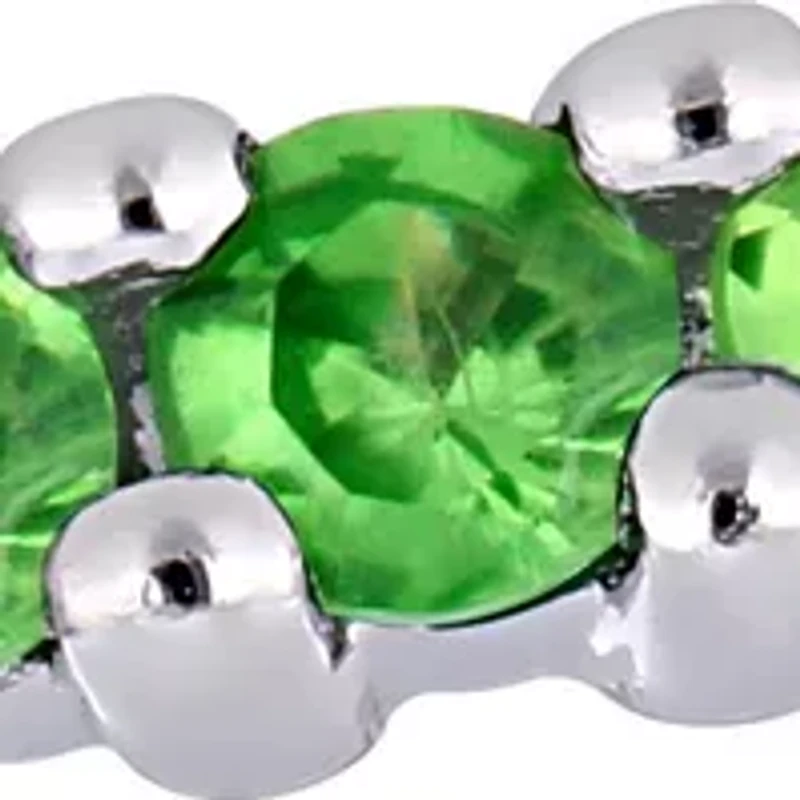 1.75 ct. t.w. Tsavorite Eternity Ring in 14k White Gold
