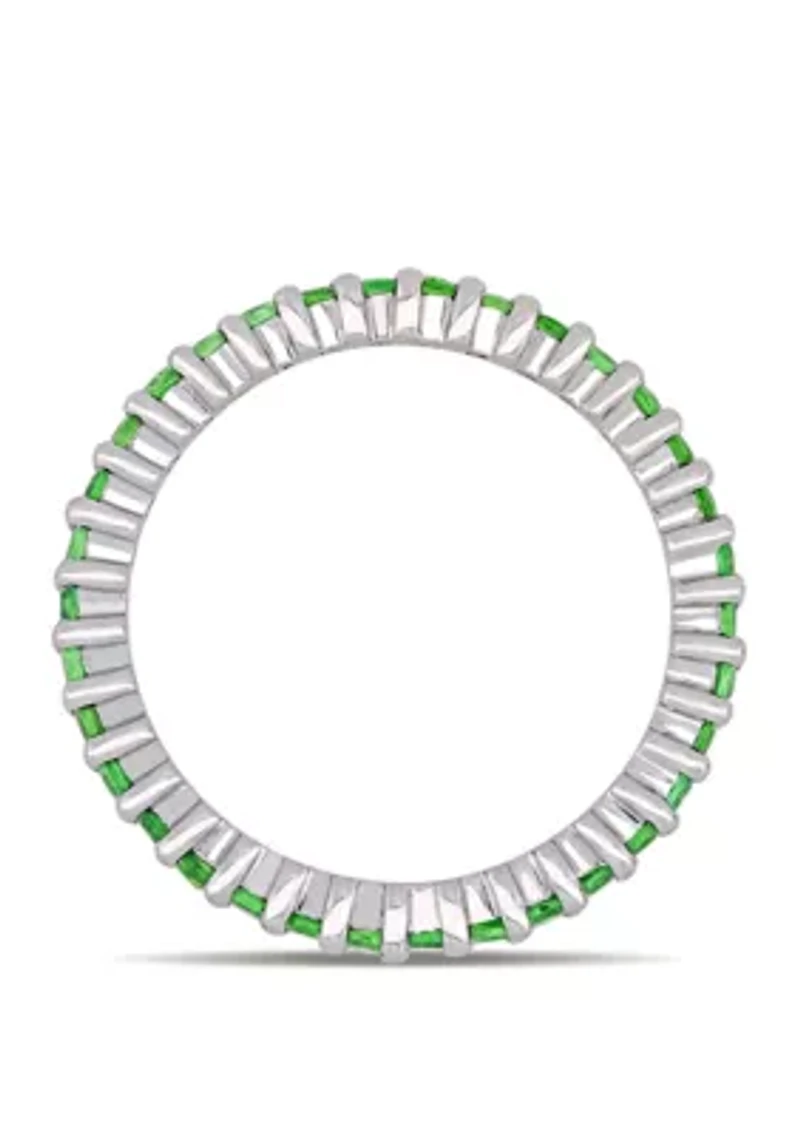 1.75 ct. t.w. Tsavorite Eternity Ring in 14k White Gold