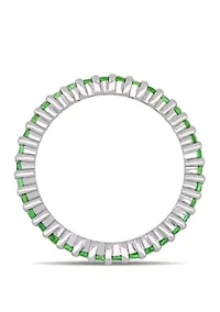 1.75 ct. t.w. Tsavorite Eternity Ring in 14k White Gold