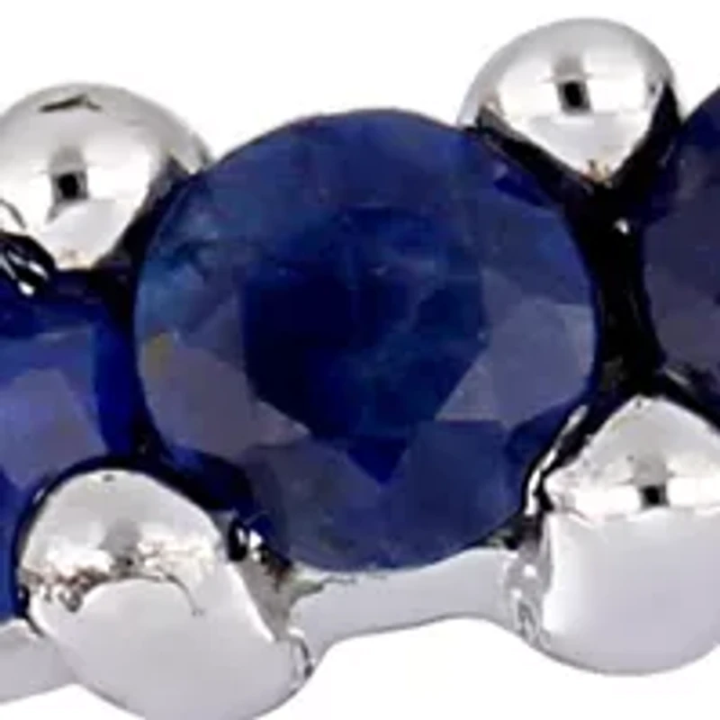 1.75 ct. t.w. Sapphire Eternity Ring in 14k White Gold