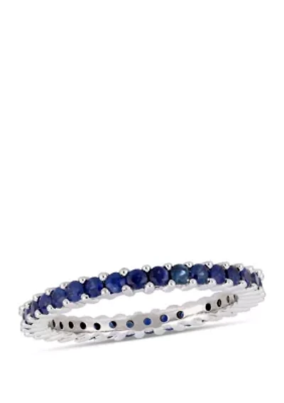 1.75 ct. t.w. Sapphire Eternity Ring in 14k White Gold
