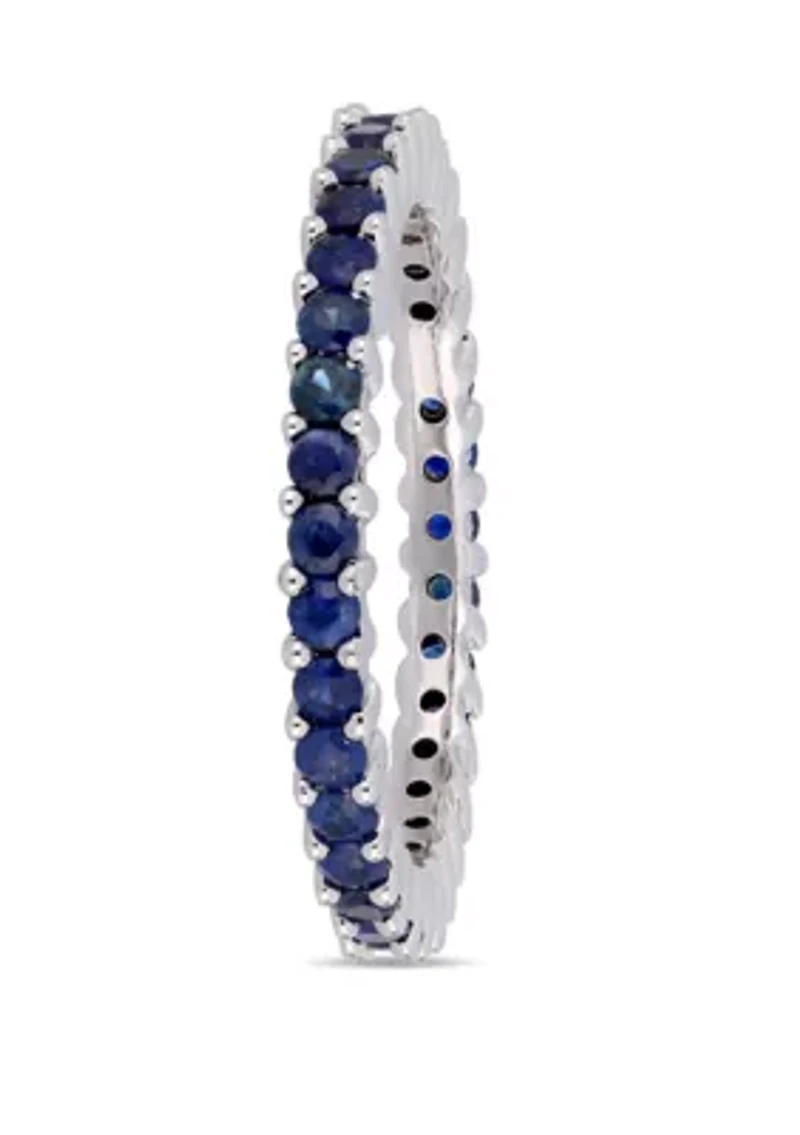 1.75 ct. t.w. Sapphire Eternity Ring in 14k White Gold