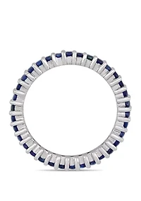 1.75 ct. t.w. Sapphire Eternity Ring in 14k White Gold