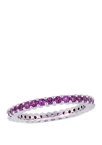 1.75 ct. t.w. Rhodolite Eternity Ring in 14k White Gold