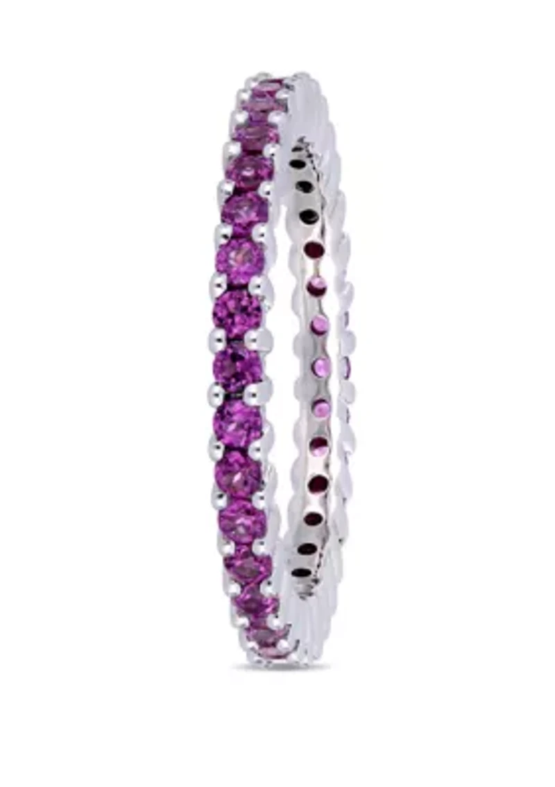 1.75 ct. t.w. Rhodolite Eternity Ring in 14k White Gold