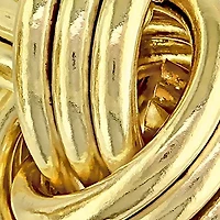 Entwined Love Knot Earrings in 10K Yellow Gold
