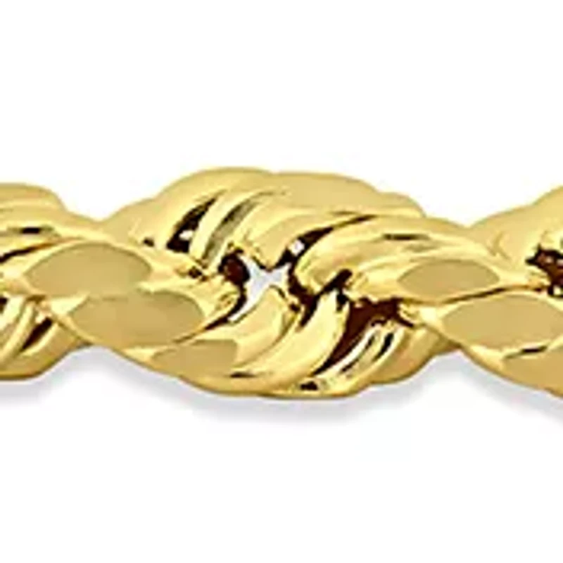 Men's Rope Chain Bracelet in 10k Yellow Gold (4 mm/9 in)