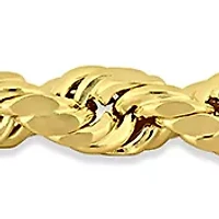 Men's Rope Chain Bracelet in 10k Yellow Gold (4 mm/9 in)