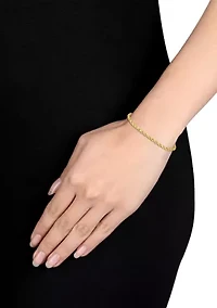 Men's Rope Chain Bracelet in 10k Yellow Gold (4 mm/9 in)