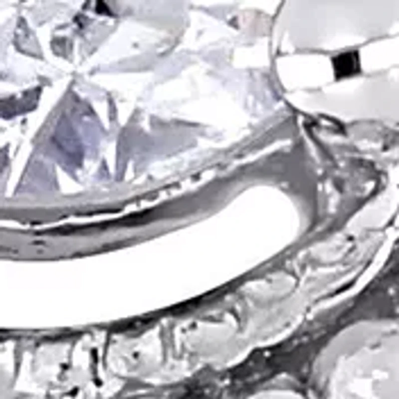 1/2 ct. t.w. Diamond Cluster Bridal Set 10k White Gold