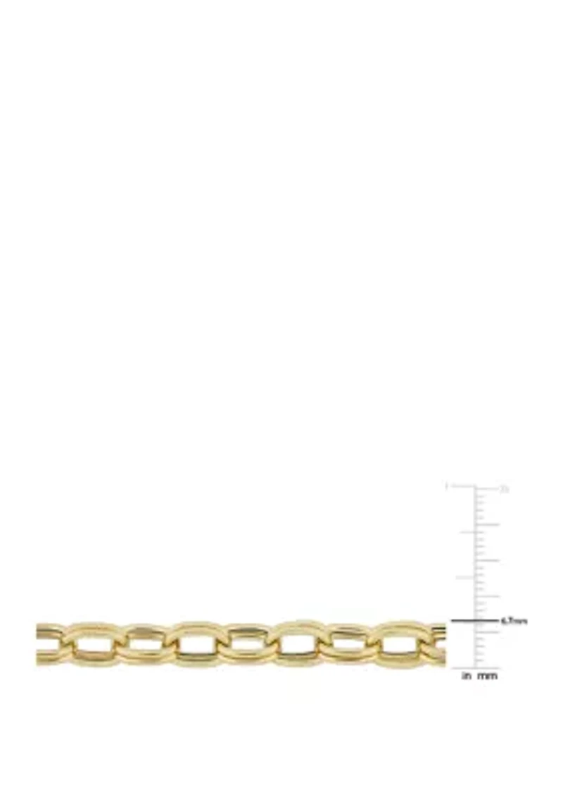 Oval Link Bracelet in 14K Yellow Gold
