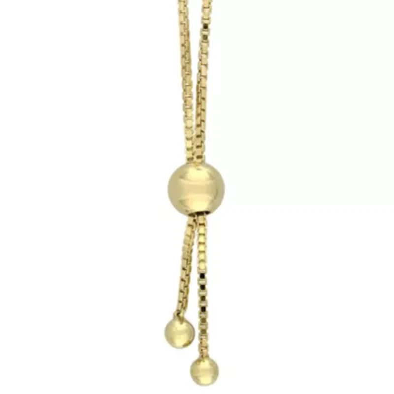 1/4 CT TW Diamond Bolo Bracelet in Yellow Plated Sterling Silver