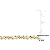 1/4 CT TW Diamond Bolo Bracelet in Yellow Plated Sterling Silver