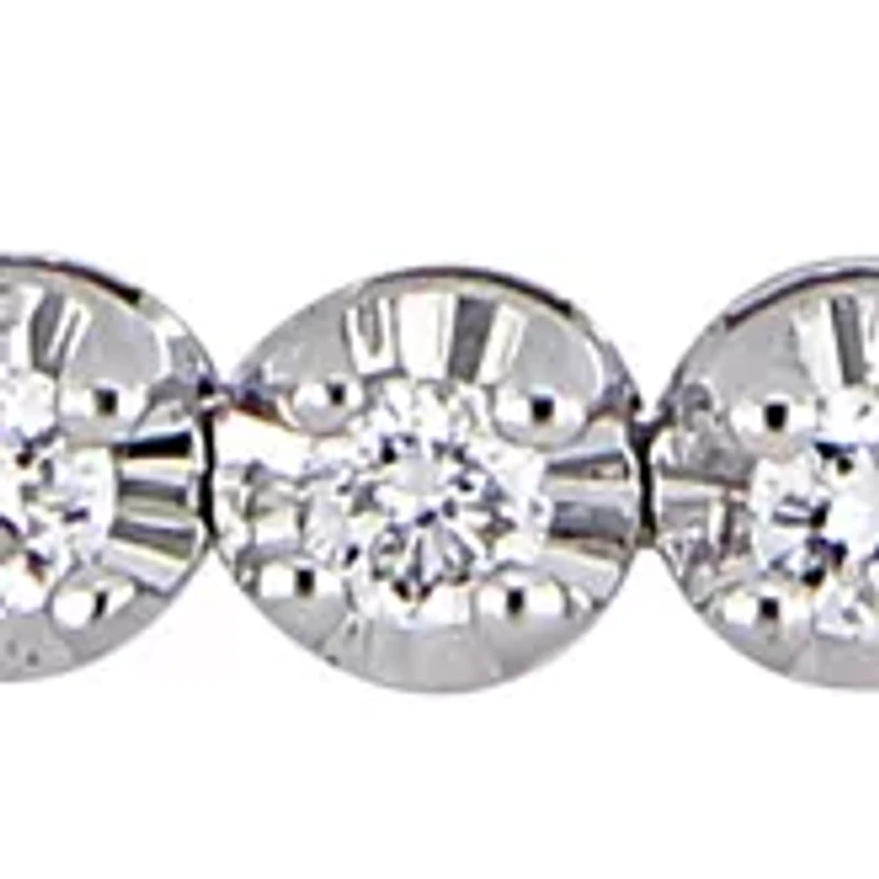 1.63 ct. t.w. Diamond Tennis Bracelet in 14k White Gold