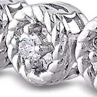 1 ct. t.w. Diamond Tennis Link Bracelet In Sterling Silver