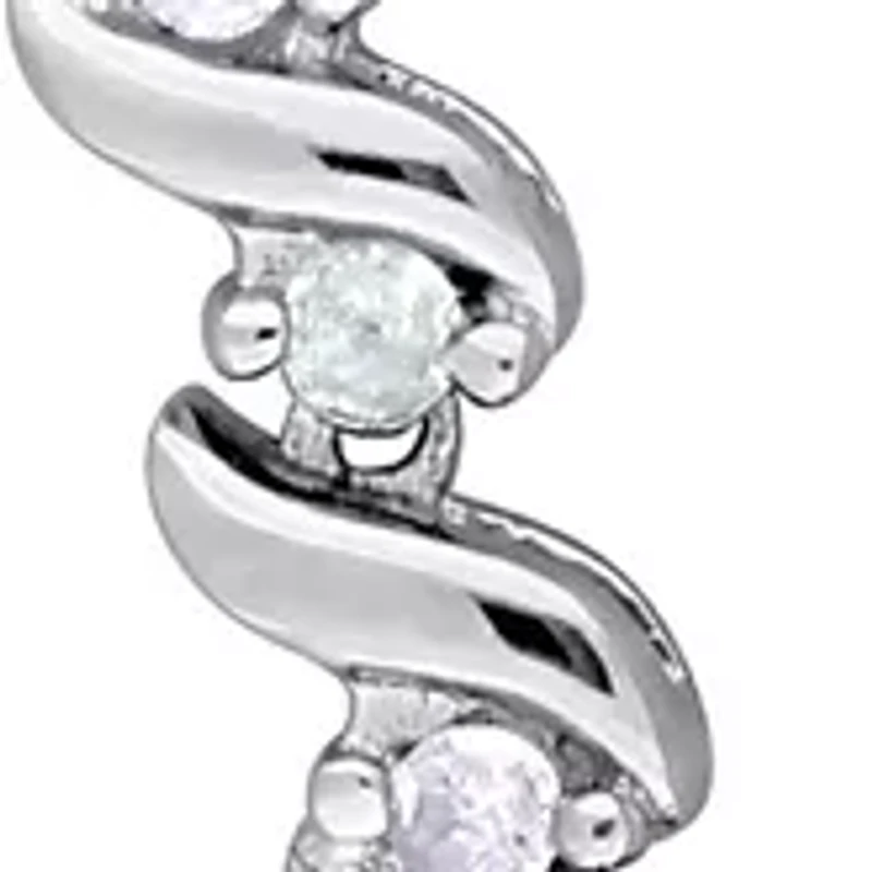 1 ct. t.w. Diamond Tennis Necklace in Sterling Silver