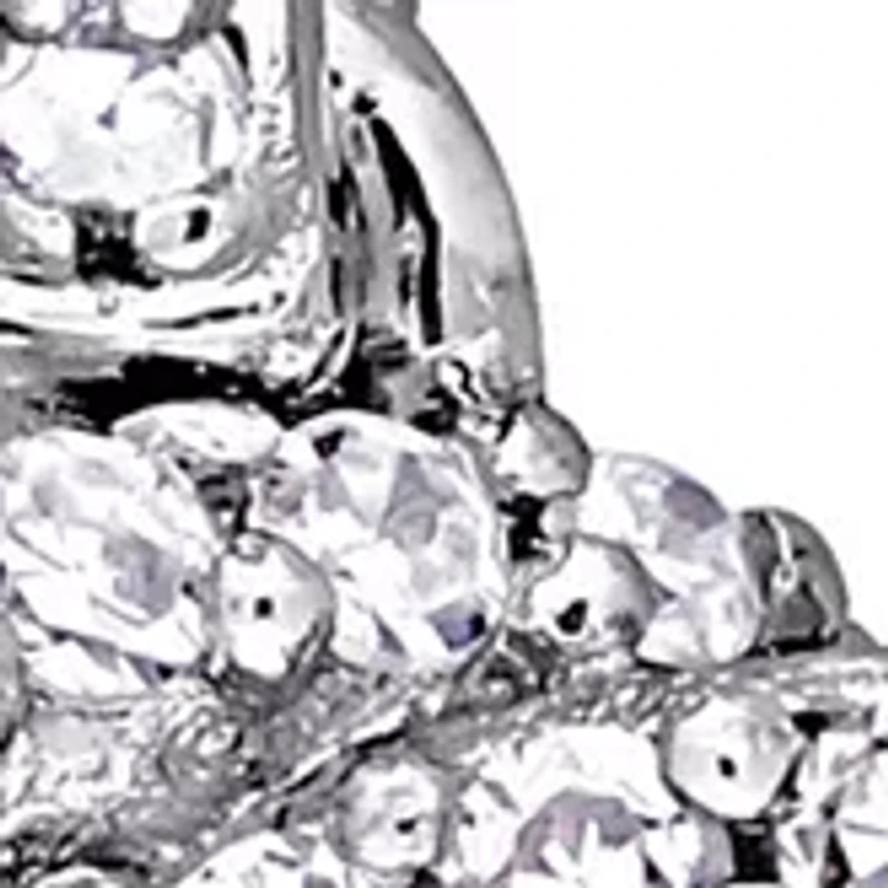 1/2 ct. t.w. Diamond Twist Circle Pendant with Chain in 14k White Gold