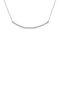 1/4 ct. t.w. Diamond Bar Necklace in 14k White Gold