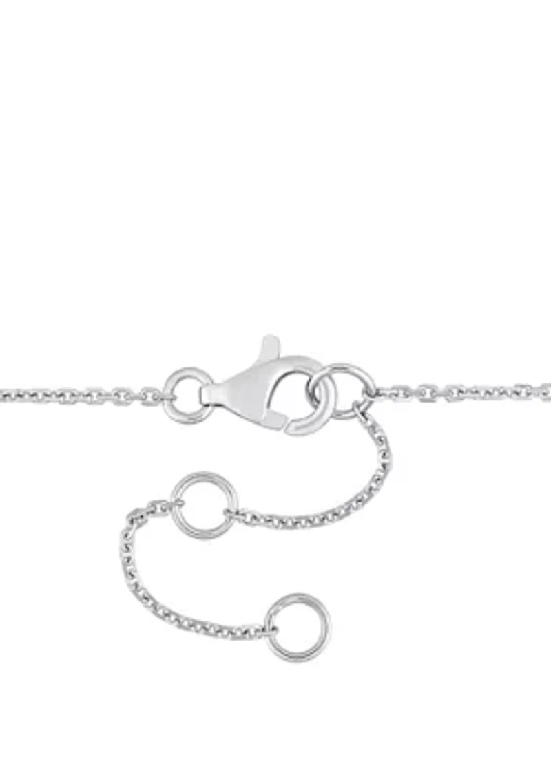 1/4 ct. t.w. Diamond Bar Necklace in 14k White Gold