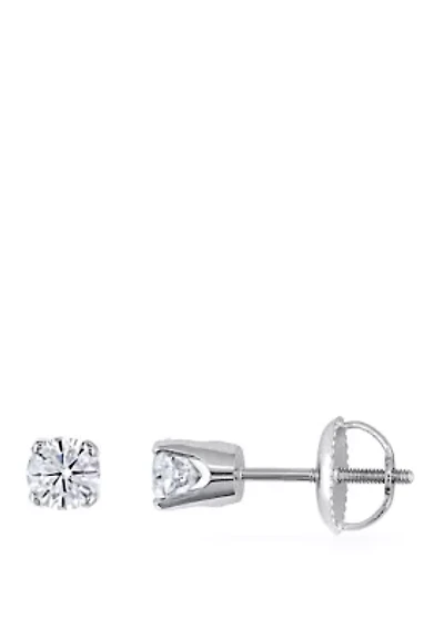 1/2 ct. t.w. Diamond Stud Earrings in 14k White Gold