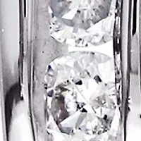 1/4 ct. t.w. Diamond Hoop Earrings in 10k White Gold