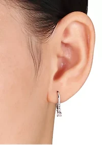  1/3 ct. t.w. Diamond Drop Earrings in 10k White Gold