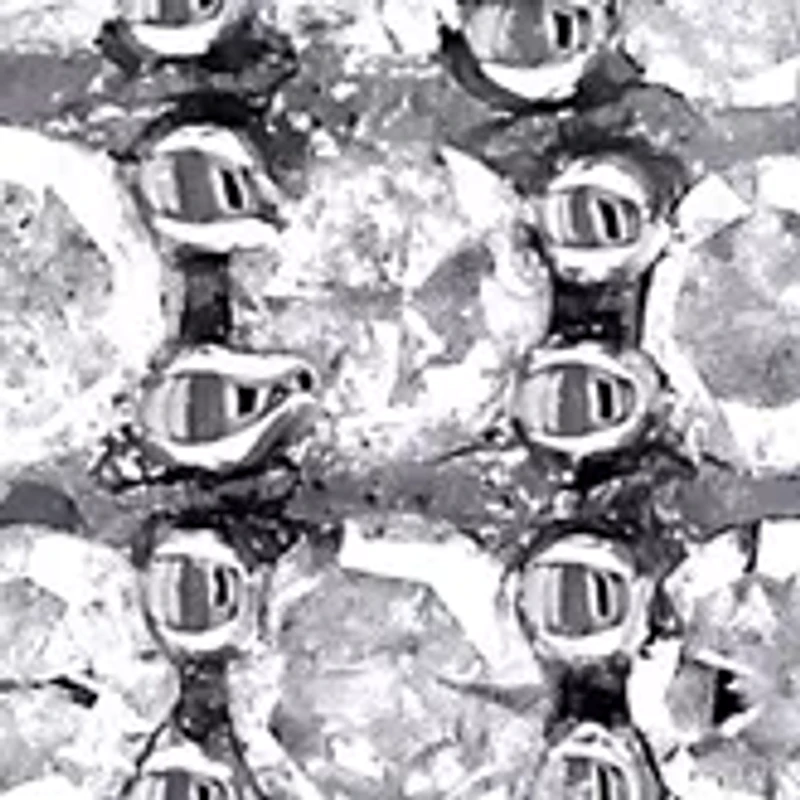  1 ct. t.w. Diamond Grid Halo Earrings in Sterling Silver