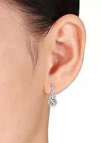 1/4 ct. t.w. Diamond Twist Drop Earrings in Sterling Silver 
