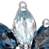 Gemstone & Freshwater Cultured Pearl Cluster Pendant with Chain