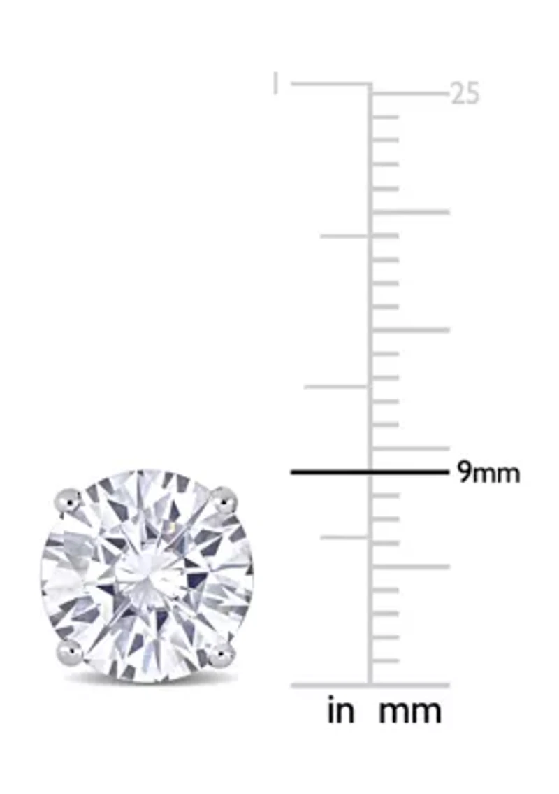 Lab Created 5 ct. t.w. Moissanite Solitaire Stud Earrings in 14k White Gold