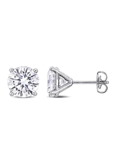 4 ct. t.w. Created Moissanite Solitaire Stud Earrings in 14k White Gold